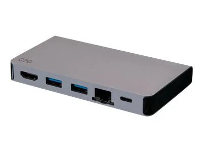 

C2G USB-C 5-in-1 Compact Docking Station with HDMI, 2x USB-A, Ethernet, and USB-C Power Delivery up to 100W - 4K 30Hz