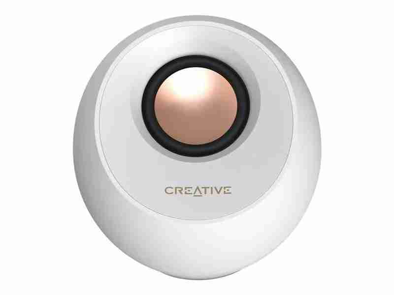 Creative Labs Pebble Pro 2.0 Bluetooth Desktop Speakers - White