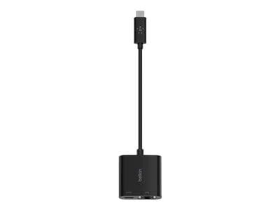 Image of Belkin USB-C to Ethernet + USBC Power Pass Through Charge Adapter