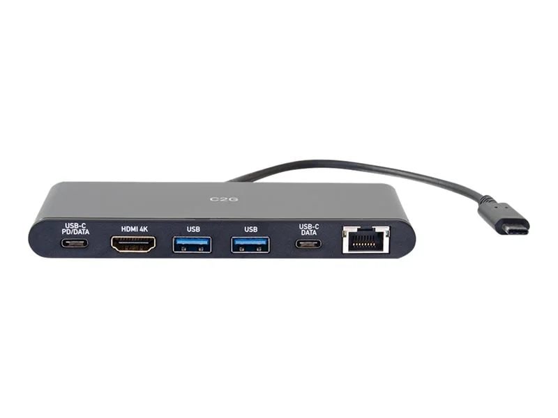 C2G USB C Docking Station - HDMI, VGA, Ethernet, USB & SD - PD up to 100W