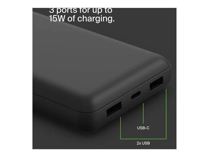 Belkin BoostCharge 20K Power Bank - Black | 78693168 | Lenovo US