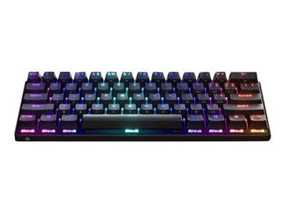 

SteelSeries Apex 9 Mini 60% Wired OptiPoint Adjustable Actuation Switch Gaming Keyboard with RGB Lighting - Black