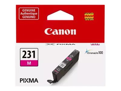 Canon Genuine Ink CLI-231 for PIXMA TS8820 Inkjet Printer - Magenta