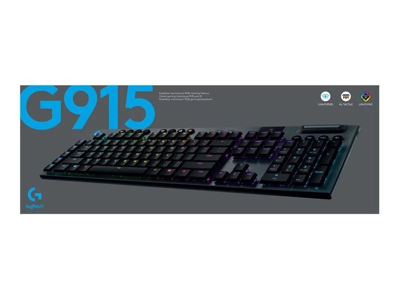 Logitech G915 TKL Tenkeyless LIGHTSPEED Wireless RGB Mechanical 