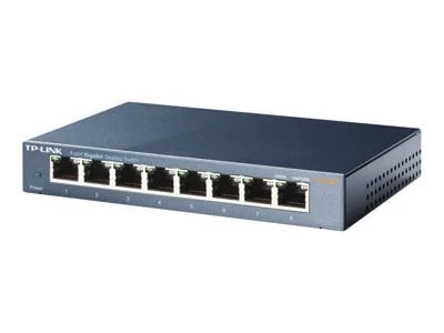 TP-Link TL-SG108 | 8 Port Gigabit Ethernet Switch| Plug & Play | Traffic Optimization
