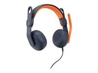 Logitech Zone Learn EDU On-Ear 3.5mm Headset - Black/Orange