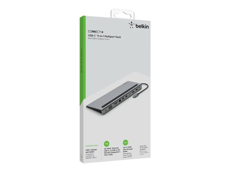 Belkin CONNECT 11-in-1 multiport dock - USB-C - VGA, HDMI, DP