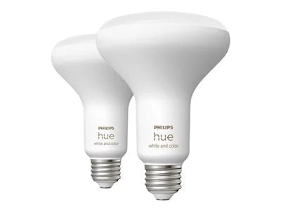 

Philips Hue White & Color Ambiance BR30 LED 16 Million Color Smart Bulbs - 2 Bulbs