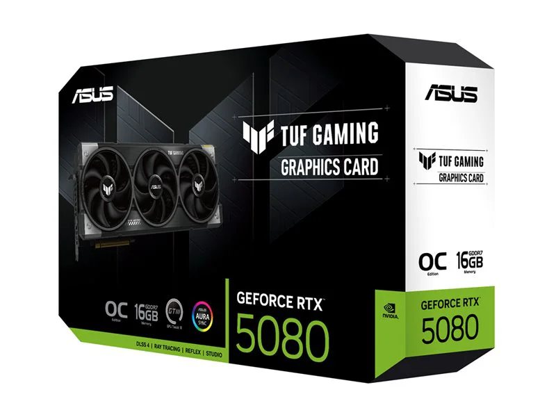 ASUS TUF Gaming GeForce RTX™ 5080 16GB GDDR7 OC Edition Graphics