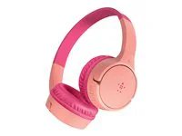 Belkin SOUNDFORM Mini Wired On-Ear Headphones for Kids - Pink