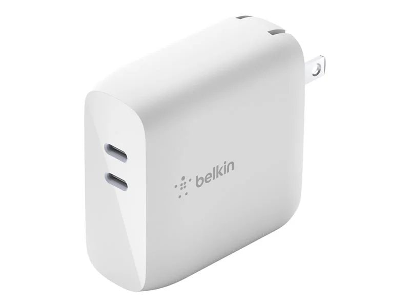 Basics 68W Two-Port GaN Wall Charger with 1 USB-C (60W) & 1