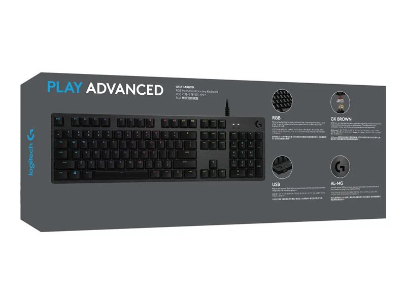 Logitech G512 CARBON LIGHTSYNC RGB Mechanical Gaming Keyboard with