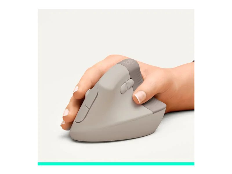 Logitech Lift Vertical Ergonomic Wireless Mouse - Sand | 78818423