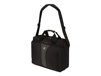 Wenger Legacy Double Gusset Laptop Briefcase for Laptops up to 16 Inches - Black