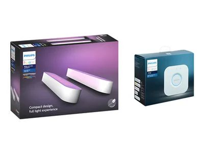 

Philips Hue White and Color Ambiance Play 2 Pack White + Bridge