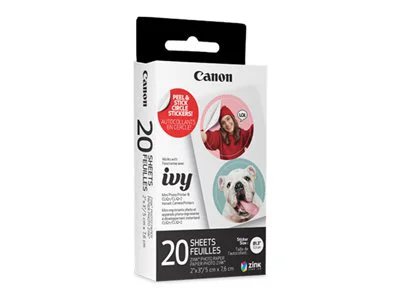 

Canon ZINK Pre-Cut Circle Sticker Paper Pack (20 Sheets)