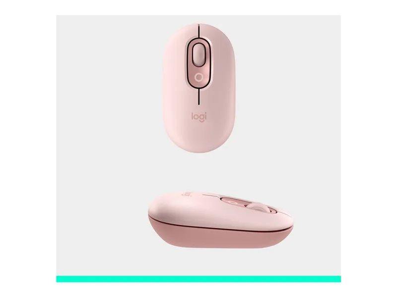 Logitech POP Wireless Mouse with Customizable Emoji - Rose