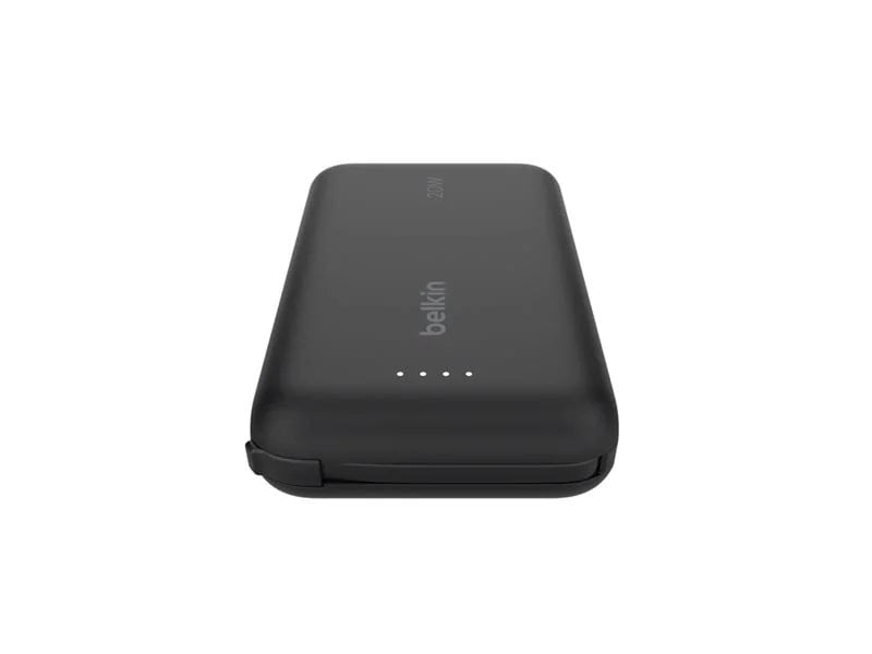 Belkin BoostCharge Power Bank 10K with Integrated Cable - Black