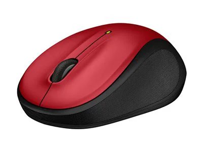 Logitech M325s Wireless Optical Compact Ambidextrous Mouse - Red