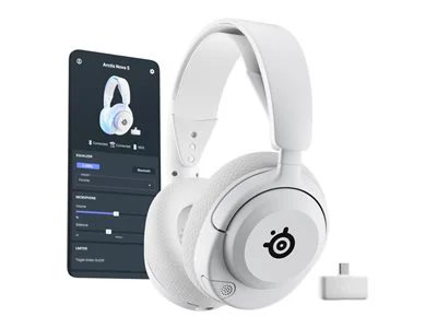 SteelSeries Arctis Nova 5P Wireless Gaming Headset - White