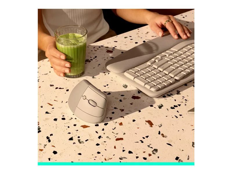 Logitech Lift Vertical Ergonomic Wireless Mouse - Sand | 78818423