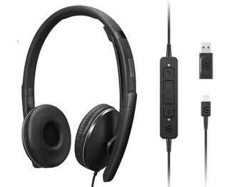 Lenovo USB 有線ヘッドセット 収納ケース付き Amazon.co.jp: Lenovo 100 ヘッドセット - ステレオ - USB - 有線