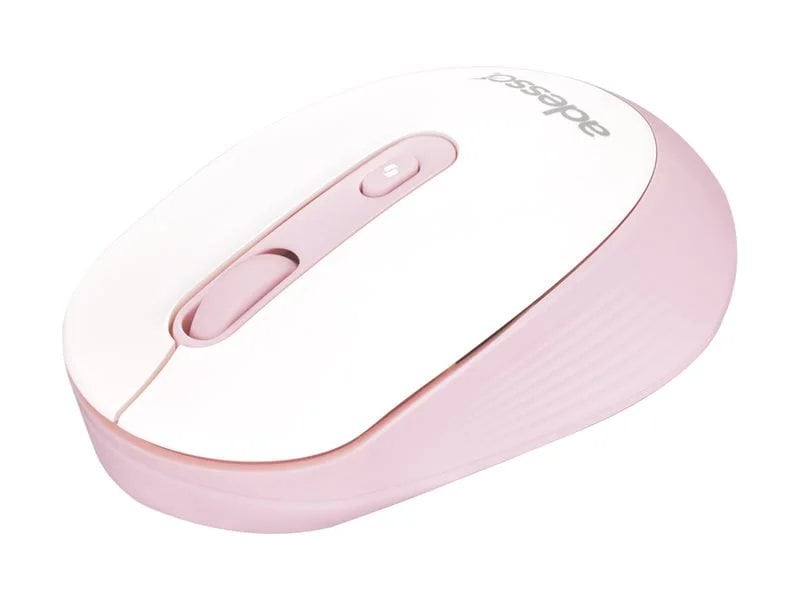 Adesso Wireless Mouse with AI CoPilot Shortcut Button - Pink
