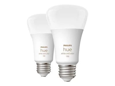 Photos - Other for Mobile Philips Hue White and Color Ambiance A19 Bluetooth 75W Smart LED Bulbs (2 