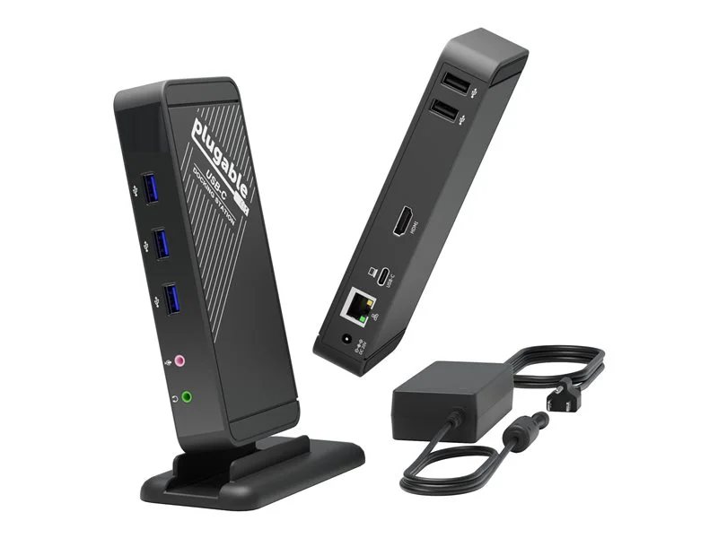 Plugable USB-C Docking Station with Charging, Compatible