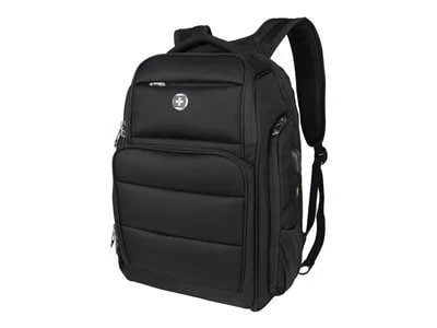 Swissdigital Sensor College and Business Backpack for up to 16" Laptops - Black