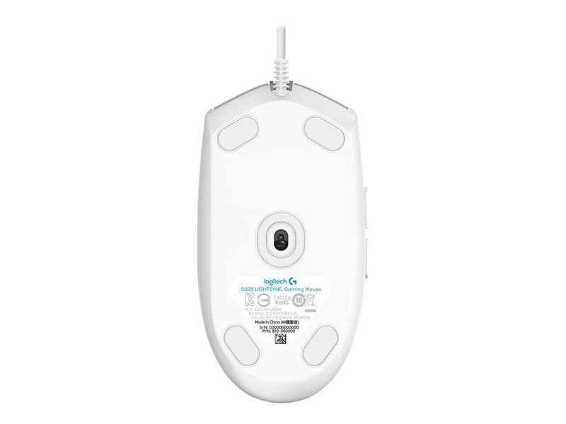 Logitech G203 LIGHTSYNC Wired Optical Gaming Mouse - White | Lenovo CA