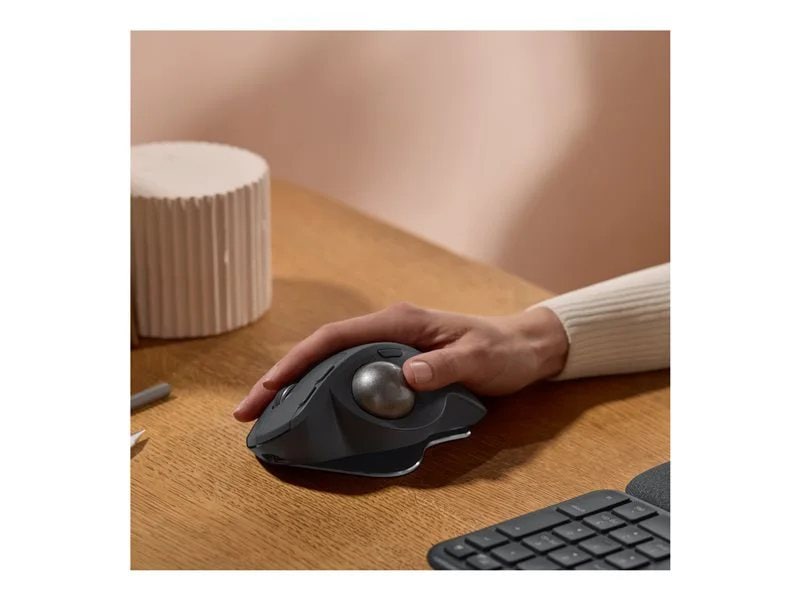 Logitech MX ERGO S Plus Wireless Ergonomic Trackball Mouse