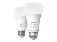 Philips Hue White and Color Ambiance A19 Bluetooth 75W Smart LED Bulbs (2-pack)
