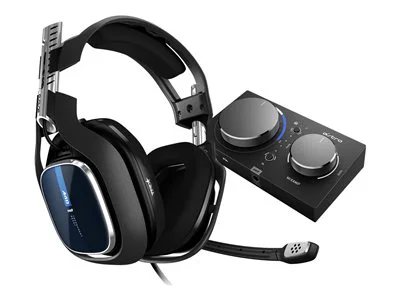 Image of ASTRO Gaming A40 TR Wired Stereo Gaming Headset for PS5, PS 4 & PC with MixAmp Pro TR Controller - Blue/Black