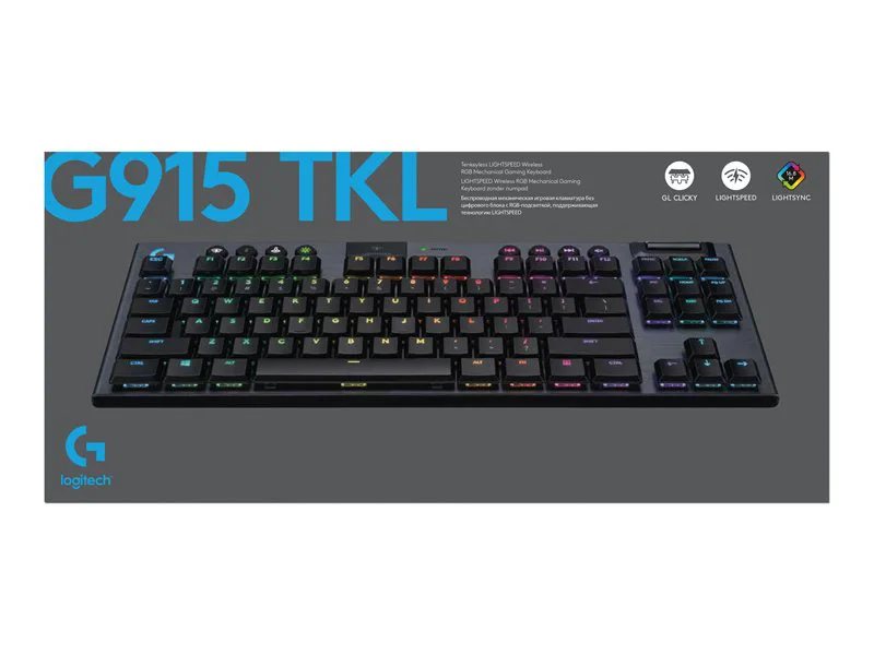 Logitech G915 TKL Tenkeyless LIGHTSPEED Wireless RGB Mechanical
