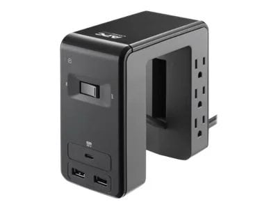 

APC SurgeArrest Essential Multi-Use 6 Outlet with 2 Type-A 1 Type-C Port 4.8A USB Charger 120V
