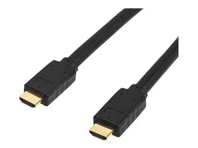 StarTech.com 50ft (15m) HDMI 2.0 Cable - 4K 60Hz Active HDMI Cable - CL2 Rated for In Wall Installation - Long Durable High Speed UHD HDMI Cable - ARC, HDR, 18Gbps - Male to Male Cord - Black