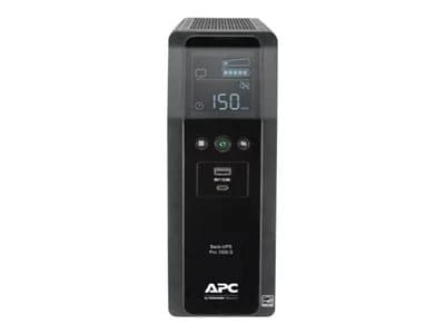 

APC Back-UPS Pro 1500S, 1500VA, 120V, Sinewave, AVR, LCD, 2 USB charging ports, 10 NEMA outlets (4 surge)