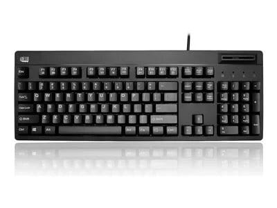 Adesso EasyTouch 630SB-TAA Smart Card Reader Keyboard - Black