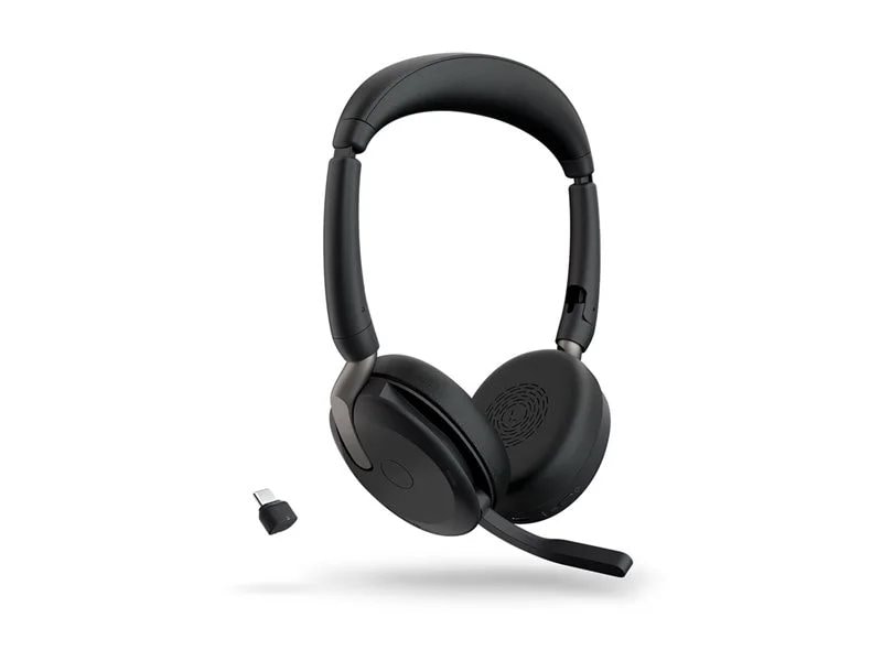 Jabra Evolve2 65 Flex Link380c UC Stereo Wireless Headset - Black