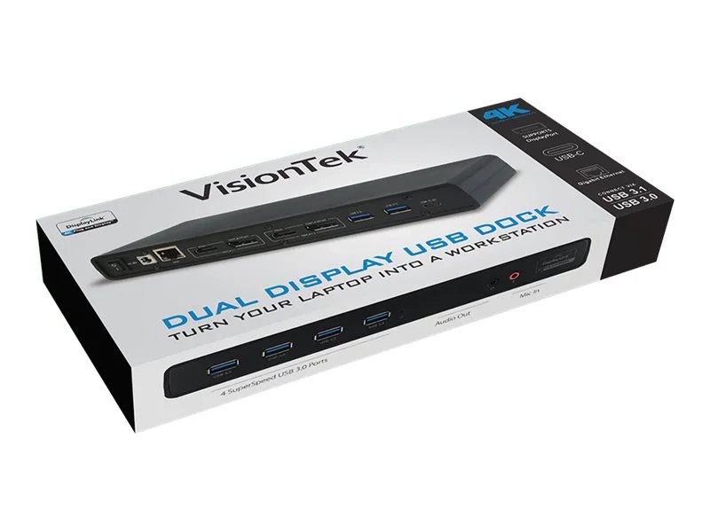 VT4000 - Dual Display 4K USB 3.0 / USB-C Docking Station