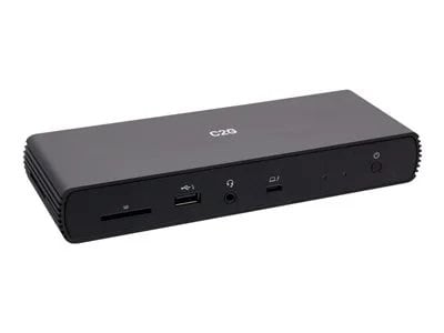 Photos - Other for Laptops C2G Thunderbolt 4 USB-C 10-in-1 Dual Display Docking Station with Ethernet, USB, SD Card Reader, 3.5mm Audio and Power Deliv 