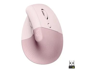 Logitech Lift Vertical Ergonomic Mouse (Rose)