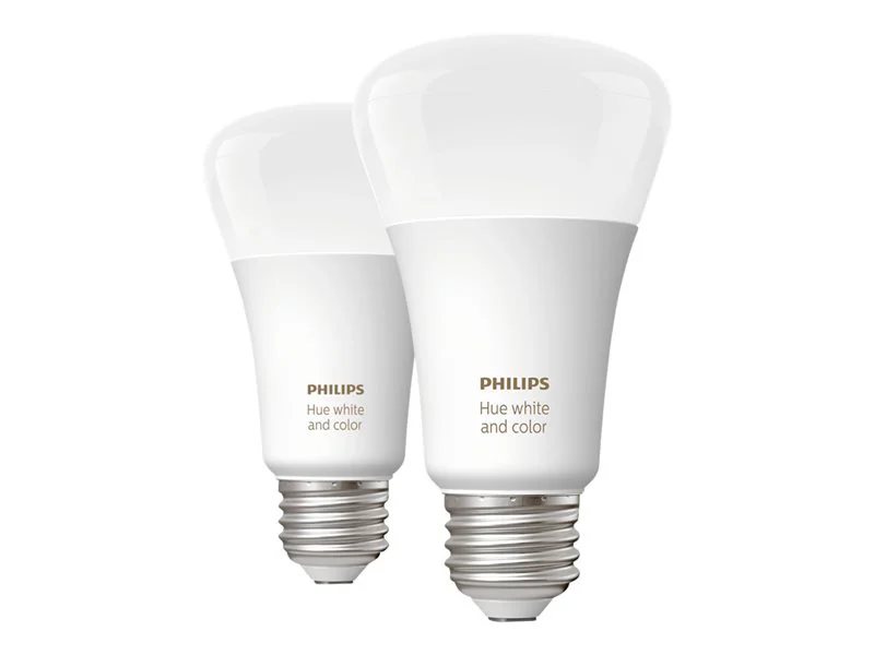 Philips Hue 60-Watt EQ A19 Color-changing E26 Dimmable Smart LED Light Bulb  (3-Pack) in the General Purpose Light Bulbs department at