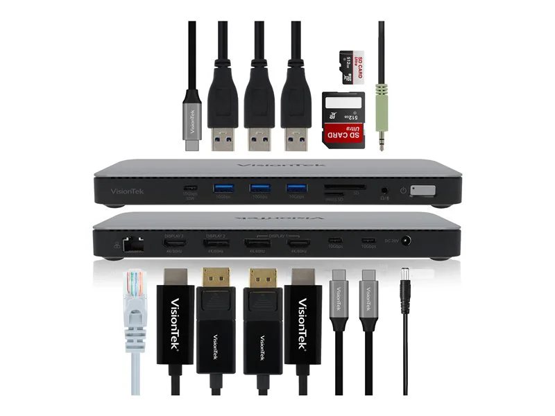 VisionTek VT2600 USB-C Docking Station - Multi Display MST Dock