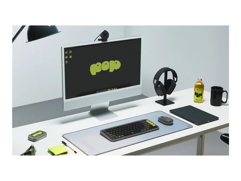 Logitech POP ICON Wireless Keyboard & Mouse Combo - Graphite