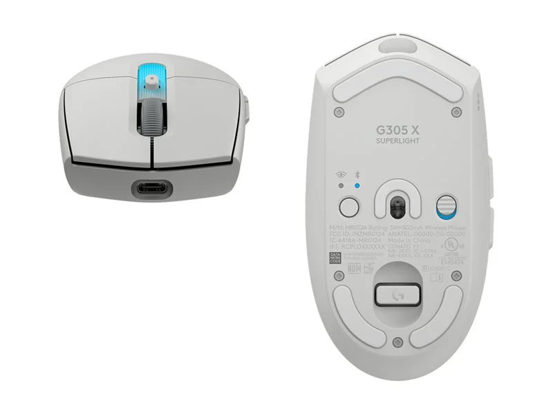 Logitech G G305 X SUPERLIGHT Wireless Gaming Mouse - White