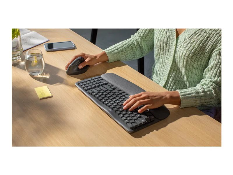 Logitech Wave Keys & Lift Vertical Mouse Wireless Ergonomic