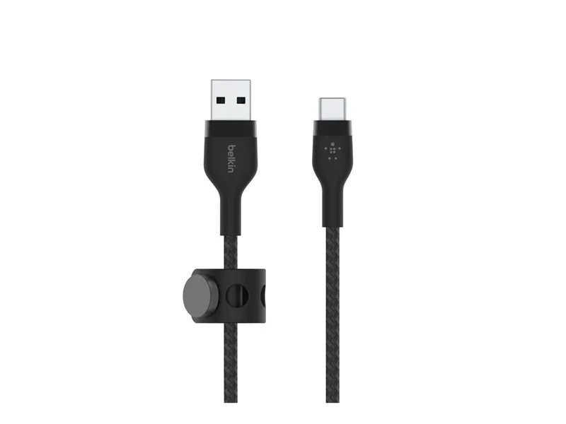 Belkin BoostCharge Pro Flex USB-A to USB-C Cable 15W, 3.3 ft