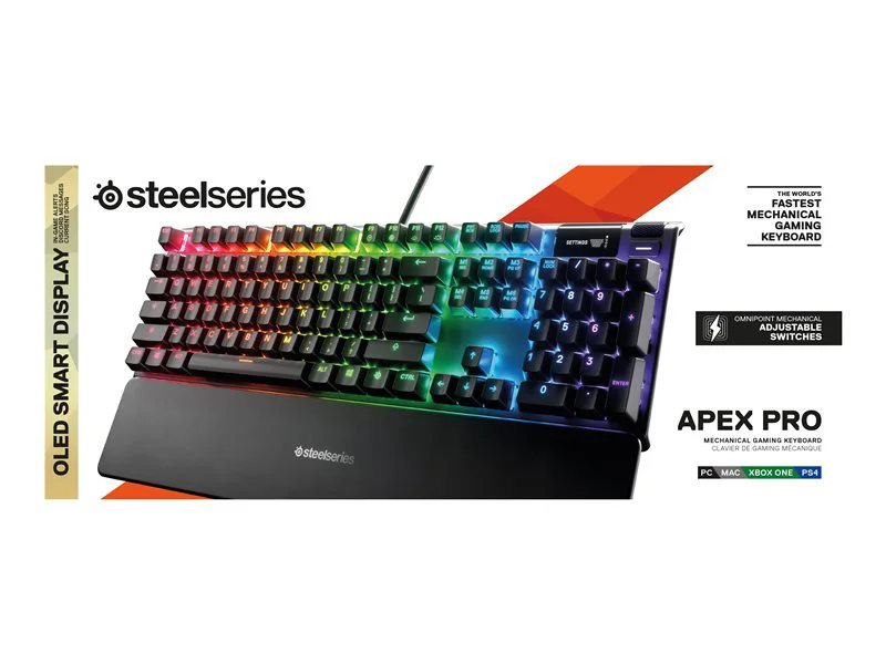SteelSeries Apex Pro TKL Wireless HyperMagnetic Gaming Keyboard